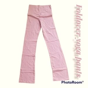 Foldover yoga pants (mauve)